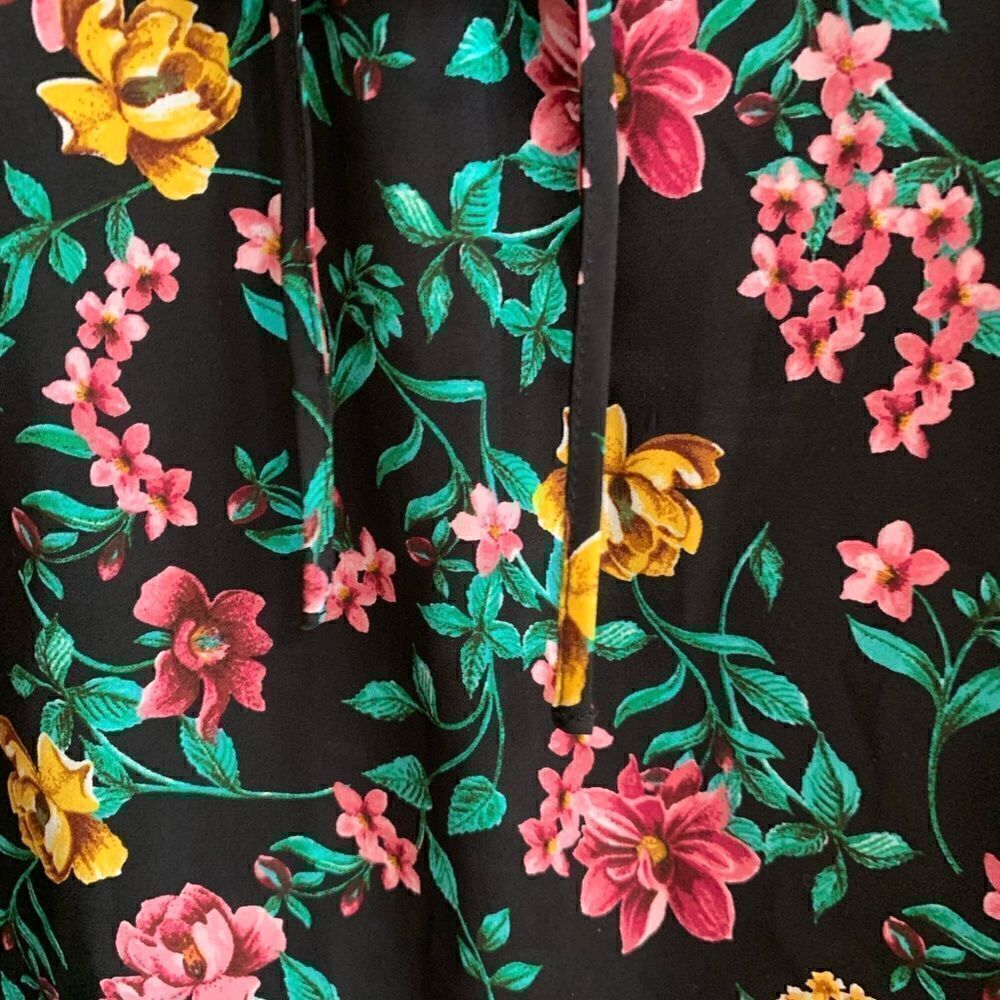 White House Black Market Vibrant Floral Dress Top Size Large - Picture 5 of 5